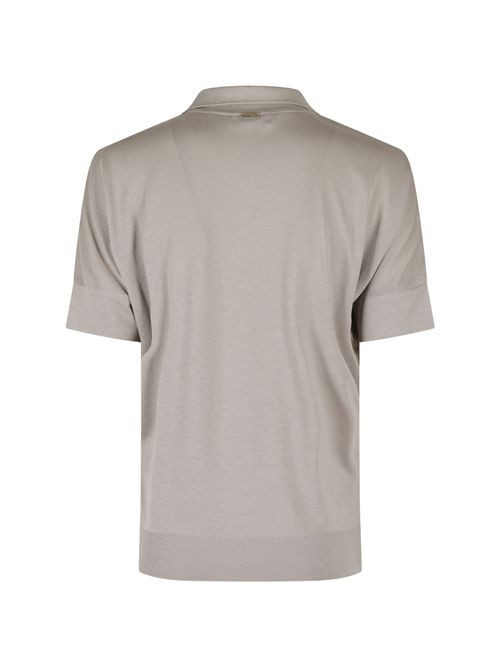 Polo in misto cotone Tortora Herno | JPL00113D 520562600
